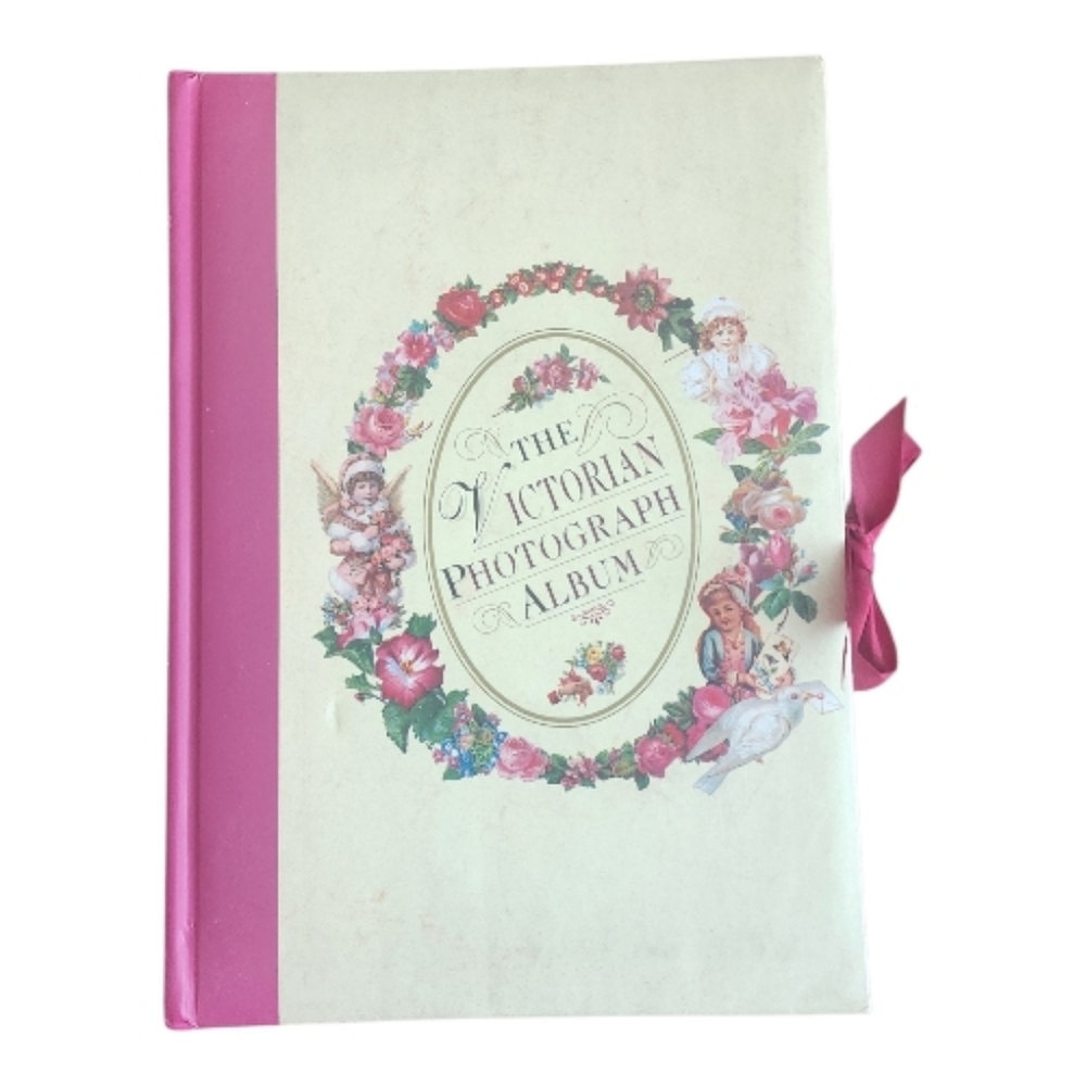 Vintage‎ 1997 Victorian Photograph Album with Red Ribbon